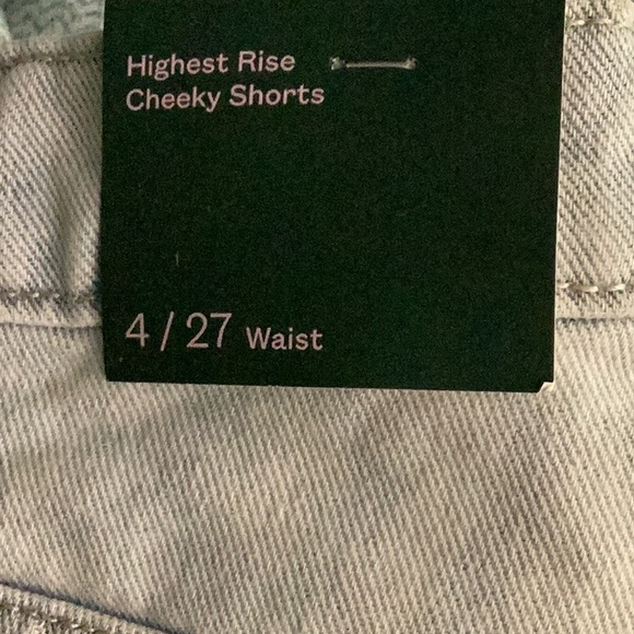 Wild Fable - Women's Super-High Rise Cheeky Jean Shorts - distressed blue - new - Picture 10 of 10